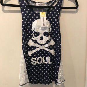 SoulCycle Star and Skull Tank sz XS NWT